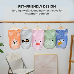 Cute Cartoon Dog Shirt – Soft Breathable Pet Summer Outfit