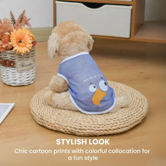 Cute Cartoon Dog Shirt – Soft Breathable Pet Summer Outfit