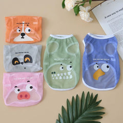 Cute Cartoon Dog Shirt – Soft Breathable Pet Summer Outfit