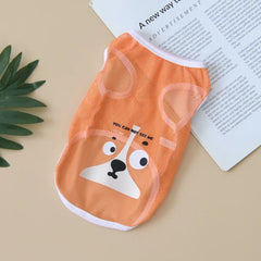Cute Cartoon Dog Shirt – Soft Breathable Pet Summer Outfit