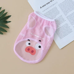 Cute Cartoon Dog Shirt – Soft Breathable Pet Summer Outfit