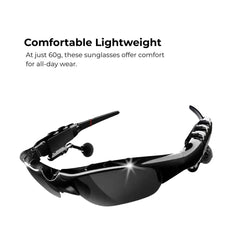 Toptrek Bluetooth Cycling Sunglasses with Stereo Audio 5.0