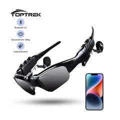 Toptrek Bluetooth Cycling Sunglasses with Stereo Audio 5.0