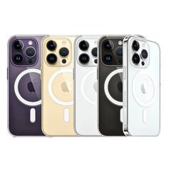 Transparent Magnetic Case iPhone 16 15 Pro Max