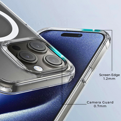 Transparent Magnetic Case iPhone 16 15 Pro Max