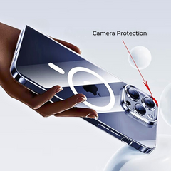 Transparent Magnetic Case iPhone 16 15 Pro Max