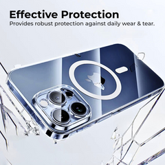 Transparent Magnetic Case iPhone 16 15 Pro Max