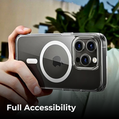 Transparent Magnetic Case iPhone 16 15 Pro Max