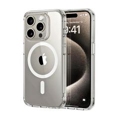 Transparent Magnetic Case iPhone 16 15 Pro Max