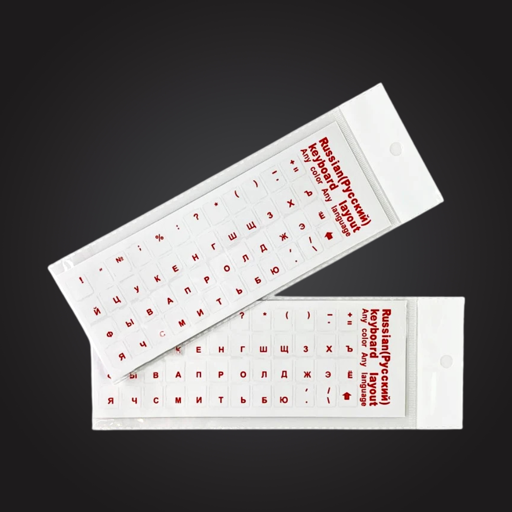 Dustproof Transparent Russian Keyboard Letters