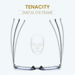 Transparent Square Blue Light Blocking Glasses