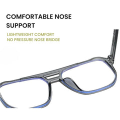 Transparent Square Blue Light Blocking Glasses