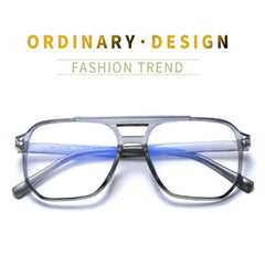 Transparent Square Blue Light Blocking Glasses