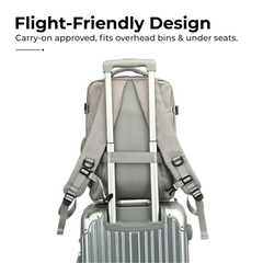Carry-On Travel Backpack with Shoe Compartment