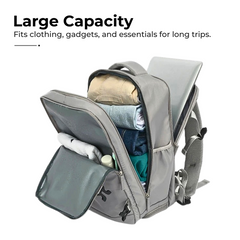 Carry-On Travel Backpack with Shoe Compartment
