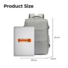 Carry-On Travel Backpack with Shoe Compartment
