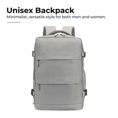 Carry-On Travel Backpack with Shoe Compartment