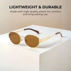 Trendy Oval UV400 Sunglasses for Women