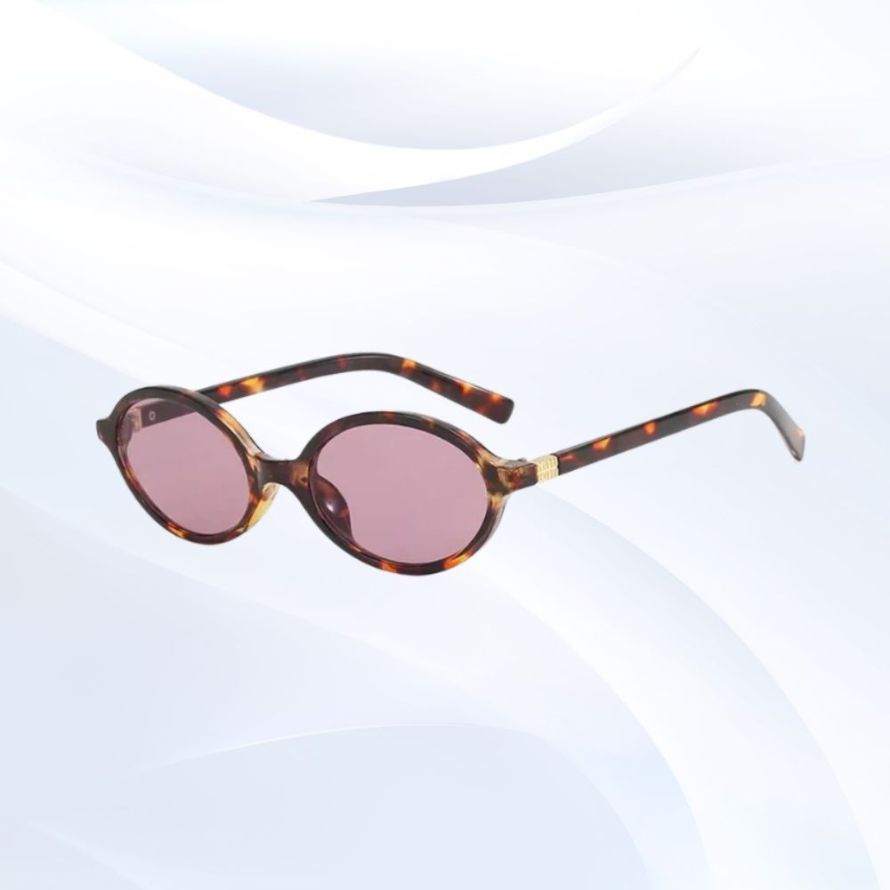 Trendy Oval Leopard Sunglasses for Women