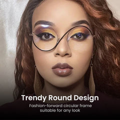 Trendy Round Blue Light Glasses for Men & Women