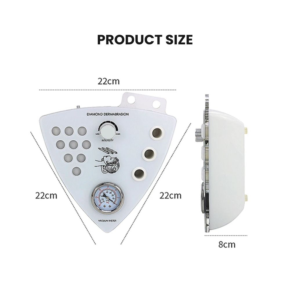 Triangular Hydro Vacuum Blackhead Remover - size