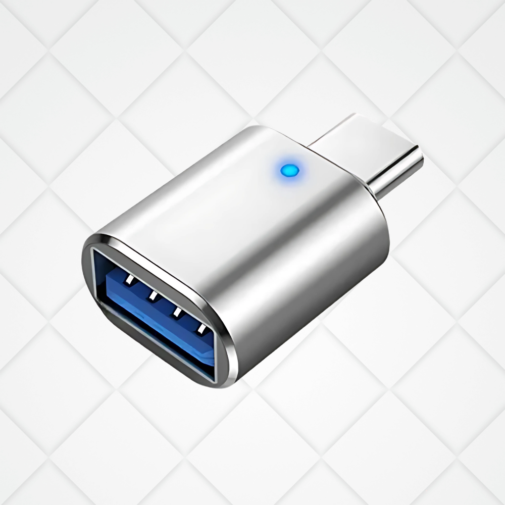 LED USB 3.0 Type C OTG Adapter for Phone PC