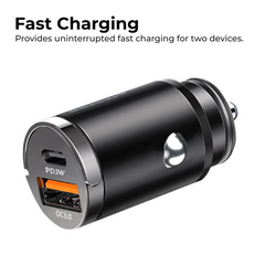 100W USB-C Car Charger Fast Charging for All Phones