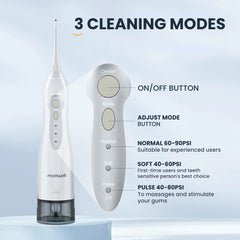 USB Dental Water Jet – D52 Flosser with 3 Modes & 300ml Tank