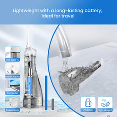 USB Dental Water Jet – D52 Flosser with 3 Modes & 300ml Tank