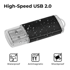 High-Speed Metal USB 2.0 Flash Drive 128GB Pendrive