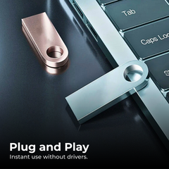 USB Flash Drive 128GB Metal Pendrive 32GB