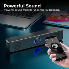 USB Powered Soundbar PC TV Laptop Gaming Audio