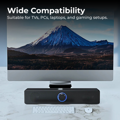 USB Powered Soundbar PC TV Laptop Gaming Audio