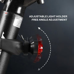 USB Rechargeable Red Bike Tail Light for Night Safety