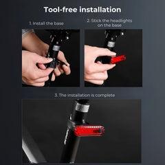 USB Rechargeable Red Bike Tail Light for Night Safety