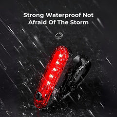 USB Rechargeable Red Bike Tail Light for Night Safety