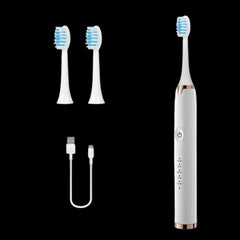 USB Sonic Electric Toothbrush with Whitening Heads
