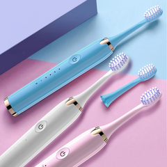 USB Sonic Electric Toothbrush with Whitening Heads
