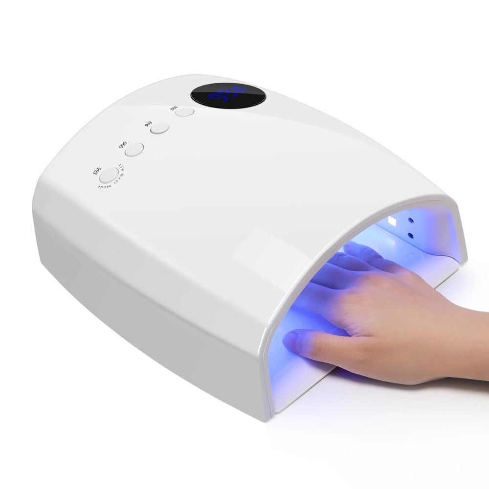 UV LED Nail Lamp 46W – Professional Gel Nail Dryer - white