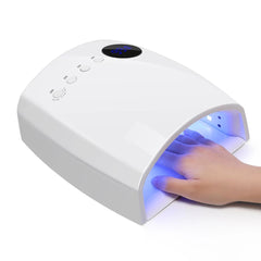 UV LED Nail Lamp 46W – Professional Gel Nail Dryer - white
