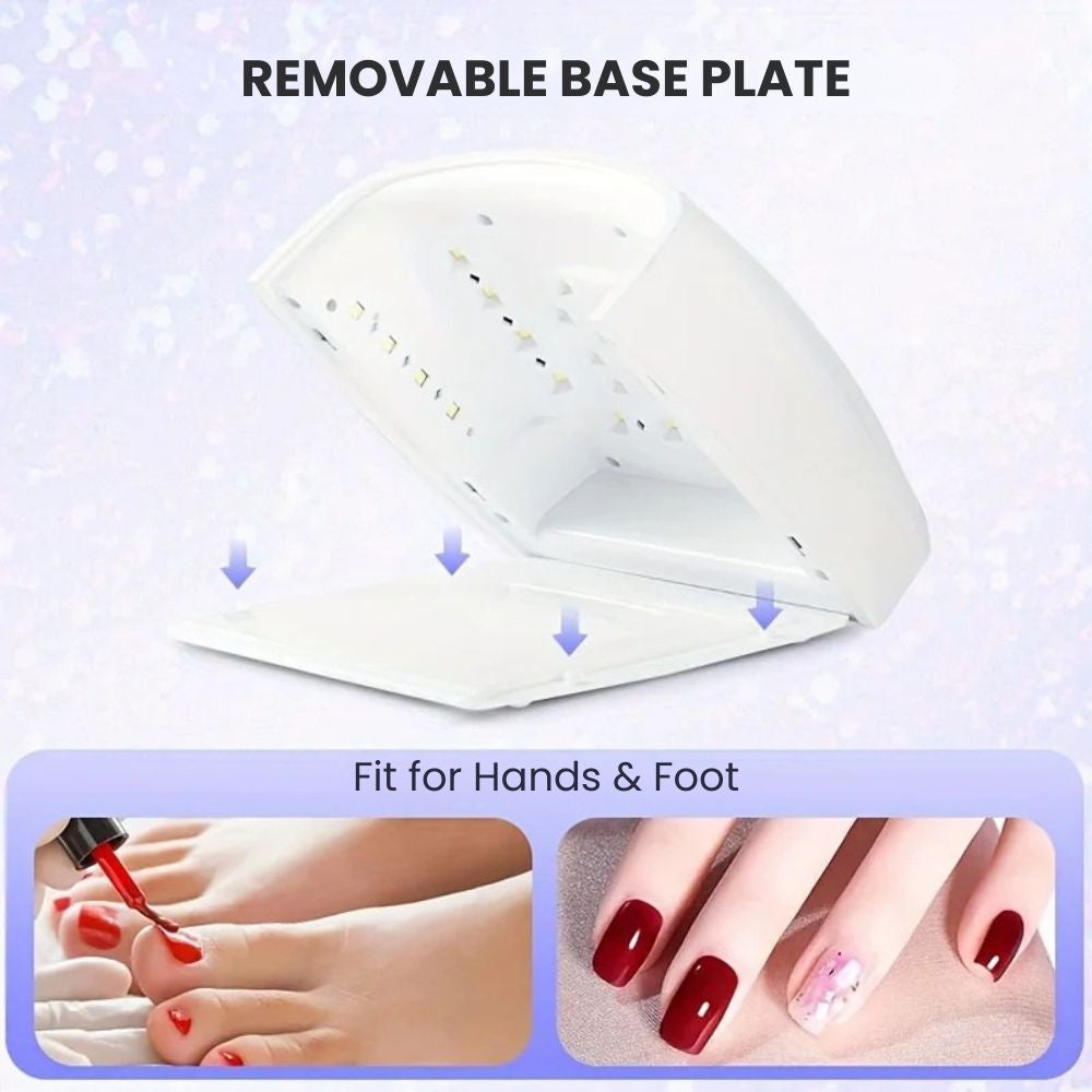 UV LED Nail Lamp 46W – Professional Gel Nail Dryer - removable