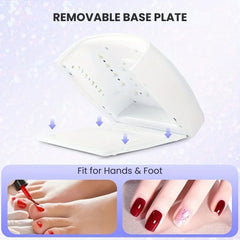 UV LED Nail Lamp 46W – Professional Gel Nail Dryer - removable