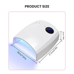 UV LED Nail Lamp 46W – Professional Gel Nail Dryer - size