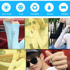 UV Protection Arm Sleeves for Driving & Sports