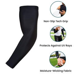 UV Protection Compression Arm Sleeves – Anti-Slip Sports