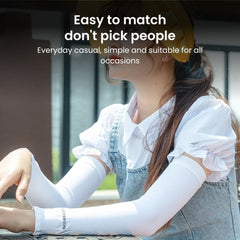 UV Protection Ice Silk Arm Sleeves – Cooling Sports Cover