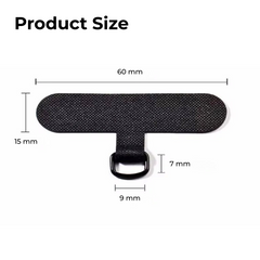 Ultra-Thin Phone Lanyard Patch with Metal Ring Holder