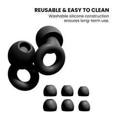 Ultra Soft Silicone Noise-Reducing Loop Earplugs
