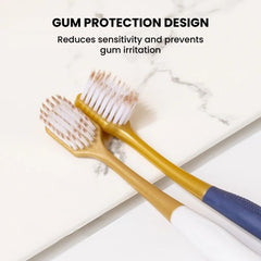 Ultra Soft Wide Head Toothbrush for Sensitive Gums & Travel