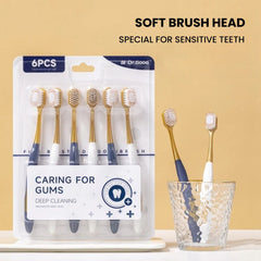Ultra Soft Wide Head Toothbrush for Sensitive Gums & Travel